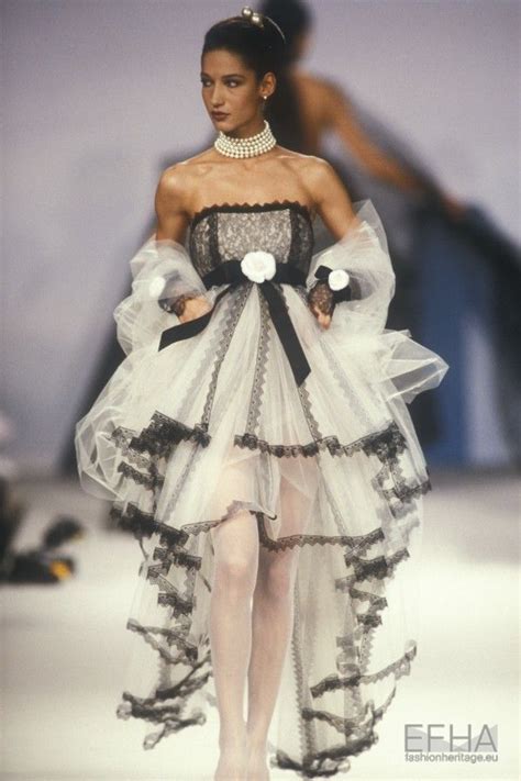 vintage 90s chanel dress|chanel spring summer 1990 couture.